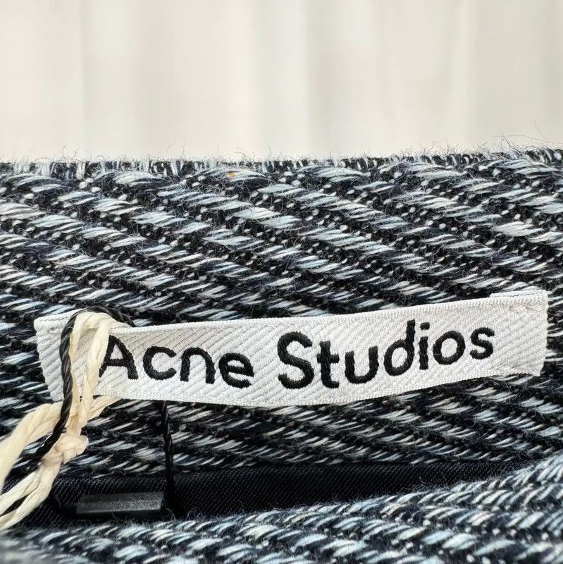 Acne Studios Acne Studios Irregular Grey Wool Mini Skirt Size 23" - 5 Thumbnail