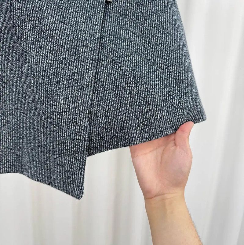 Acne Studios Acne Studios Irregular Grey Wool Mini Skirt Size 23" - 4 Thumbnail
