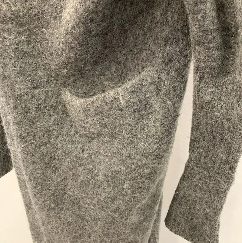 Acne Studios Acne Studios Gray Mohair Women's Cardigan Size XS / US 0-2 / IT 36-38 - 4 Thumbnail