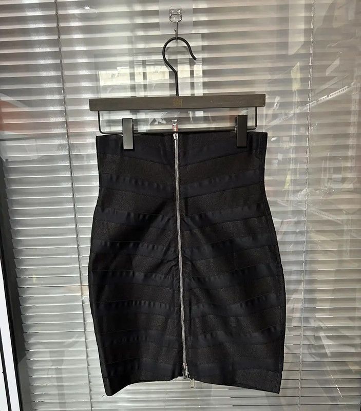 Burberry Burberry Black Cotton Summer Mini Skirt Size 23" - 3 Thumbnail