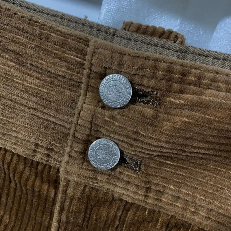 Burberry Burberry Brown Cotton Mini Skirt Size 23" - 2 Thumbnail