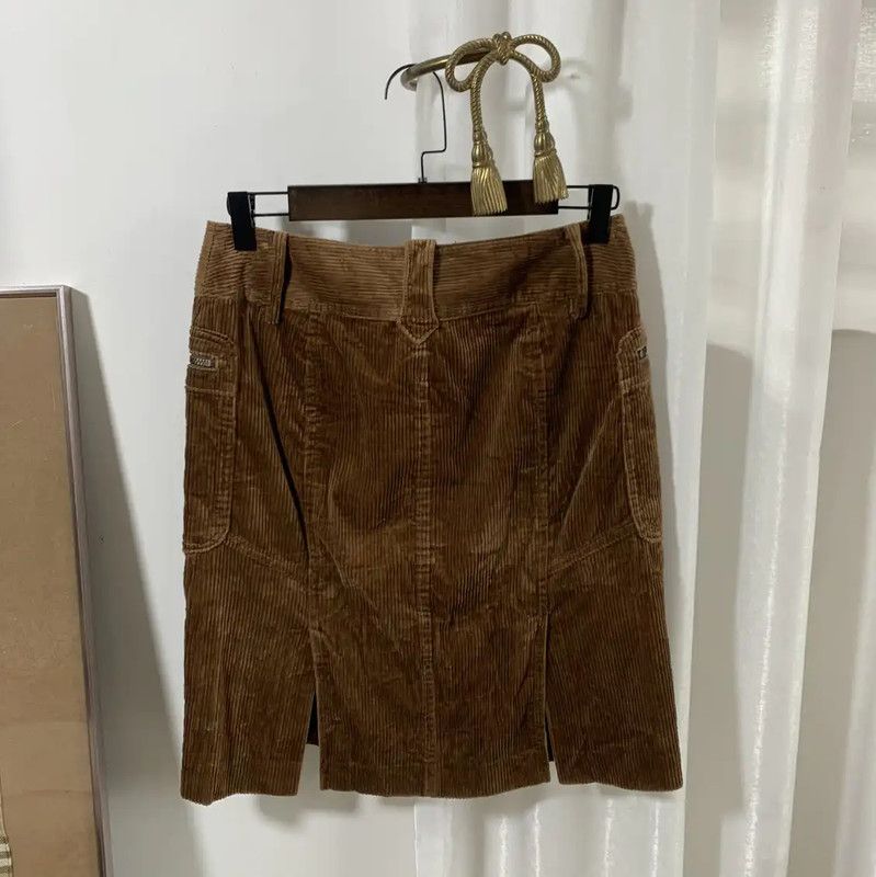 Burberry Burberry Brown Cotton Mini Skirt Size 23" - 4 Thumbnail