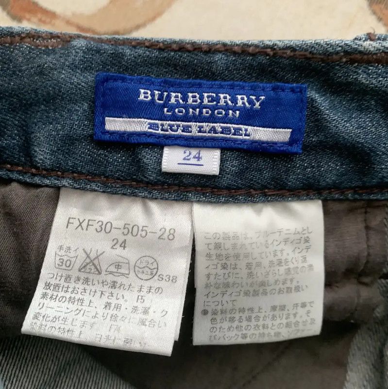 Burberry Blue Cotton Mini Skirt for Women