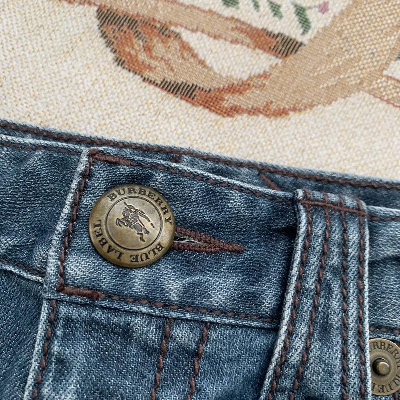 Burberry Blue Cotton Mini Skirt for Women