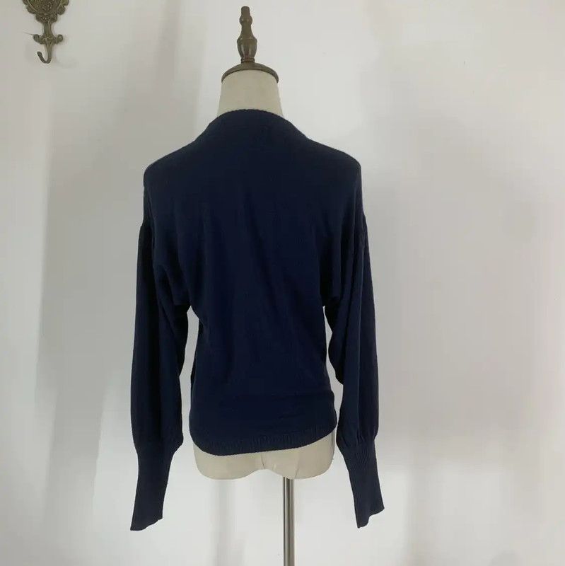 Burberry Burberry Women's Navy Wool Cardigan Size M / US 6-8 / IT 42-44 - 4 Thumbnail