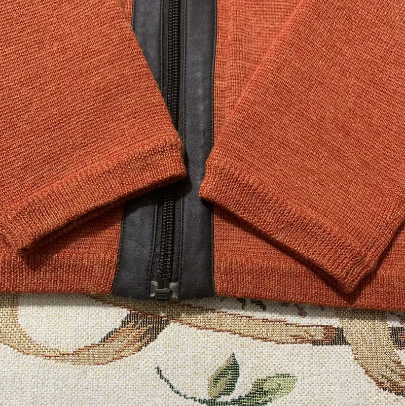 Burberry Burberry Orange Wool Women's Cardigan Size M / US 6-8 / IT 42-44 - 6 Thumbnail