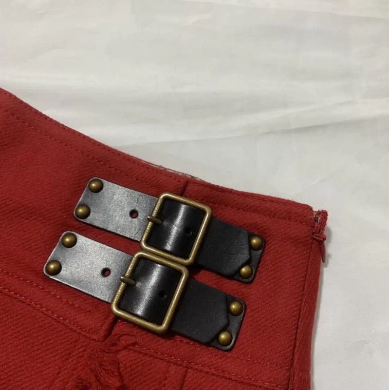 Burberry Burberry Red Cotton Women's Casual Pants Size 23" - 2 Thumbnail