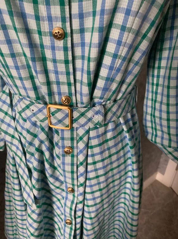 Burberry Burberry Checkered Long Sleeve Dress for Women Size XS / US 0-2 / IT 36-38 - 6 Thumbnail