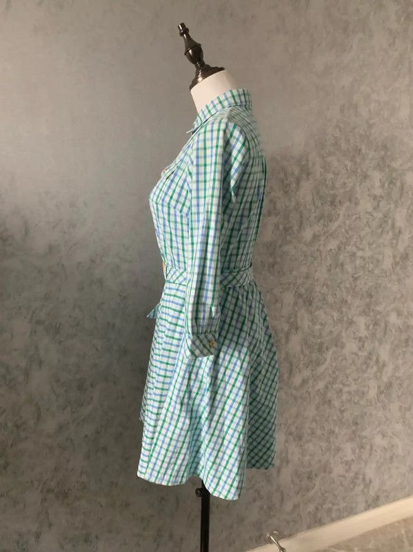 Burberry Burberry Checkered Long Sleeve Dress for Women Size XS / US 0-2 / IT 36-38 - 4 Thumbnail
