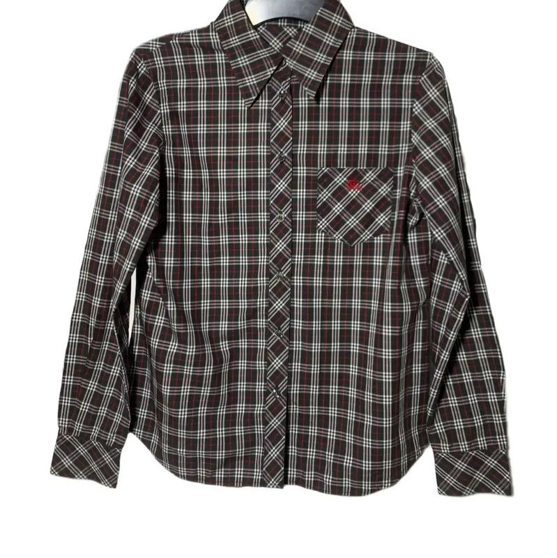 Burberry Burberry Black Cotton Long Sleeve Shirt Size M / US 6-8 / IT 42-44 - 2 Thumbnail
