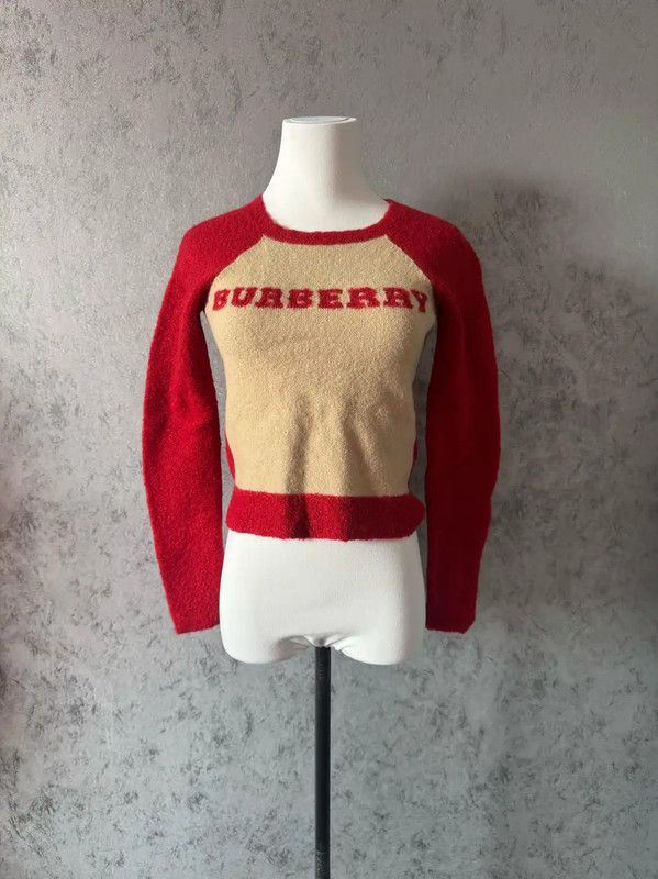 Burberry Burberry Color-Block Wool Long Sleeve Sweater Size S / US 4 / IT 40 - 2 Thumbnail