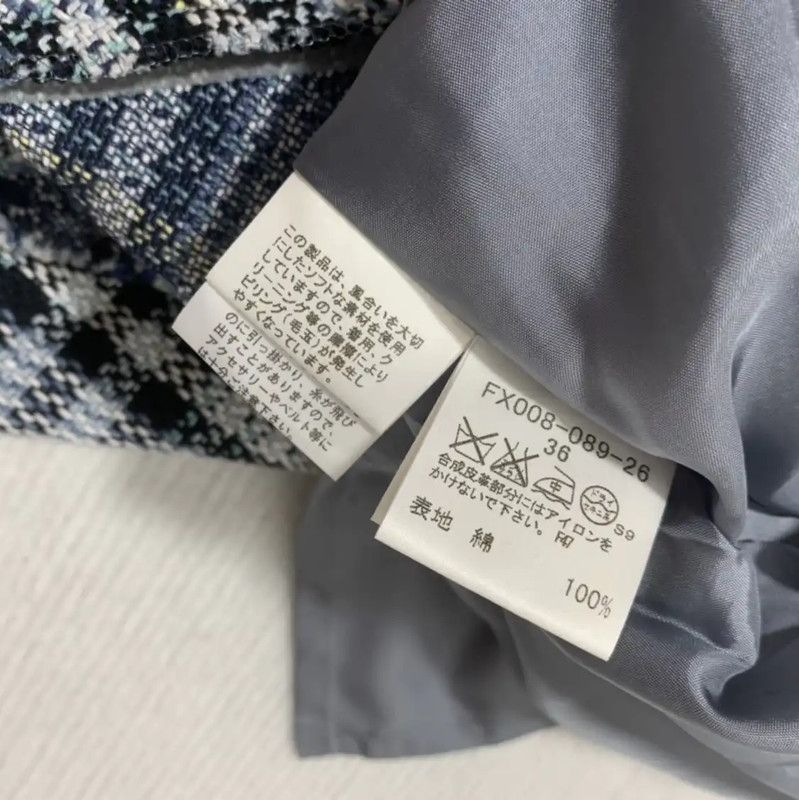 Burberry Burberry Blue Cotton Women’s Mini Skirt Size 23" - 4 Thumbnail