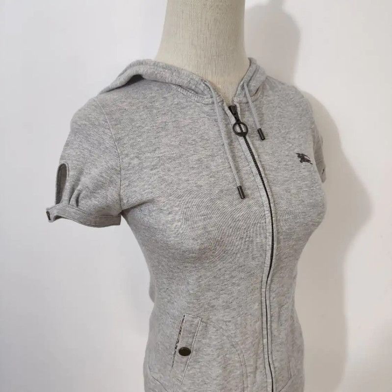 Burberry Burberry Gray Cotton Women's T-Shirt for Summer Size M / US 6-8 / IT 42-44 - 4 Thumbnail