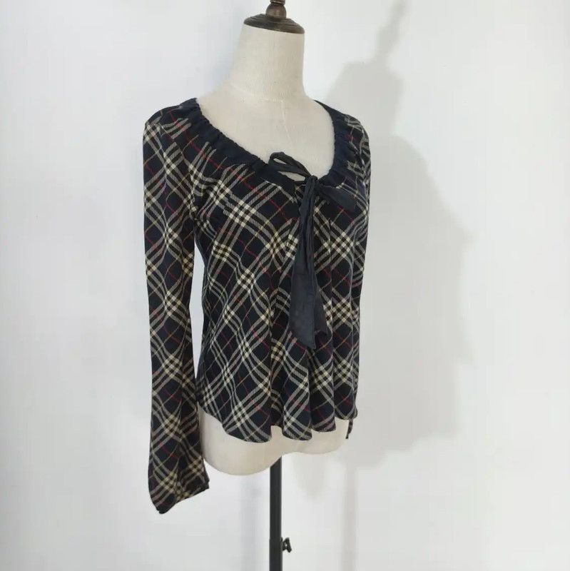 Burberry Burberry Spring Autumn Plaid Long Sleeve T-Shirt Size M / US 6-8 / IT 42-44 - 5 Thumbnail