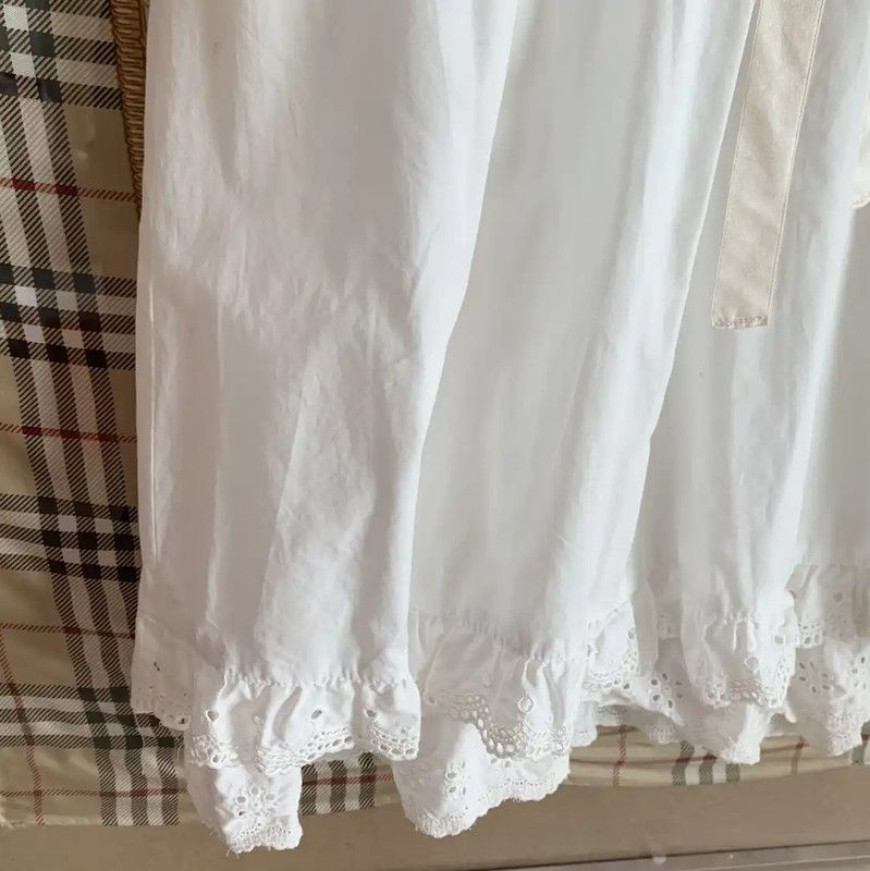 Burberry Burberry White Cotton Women's Dress Size M / US 6-8 / IT 42-44 - 3 Thumbnail