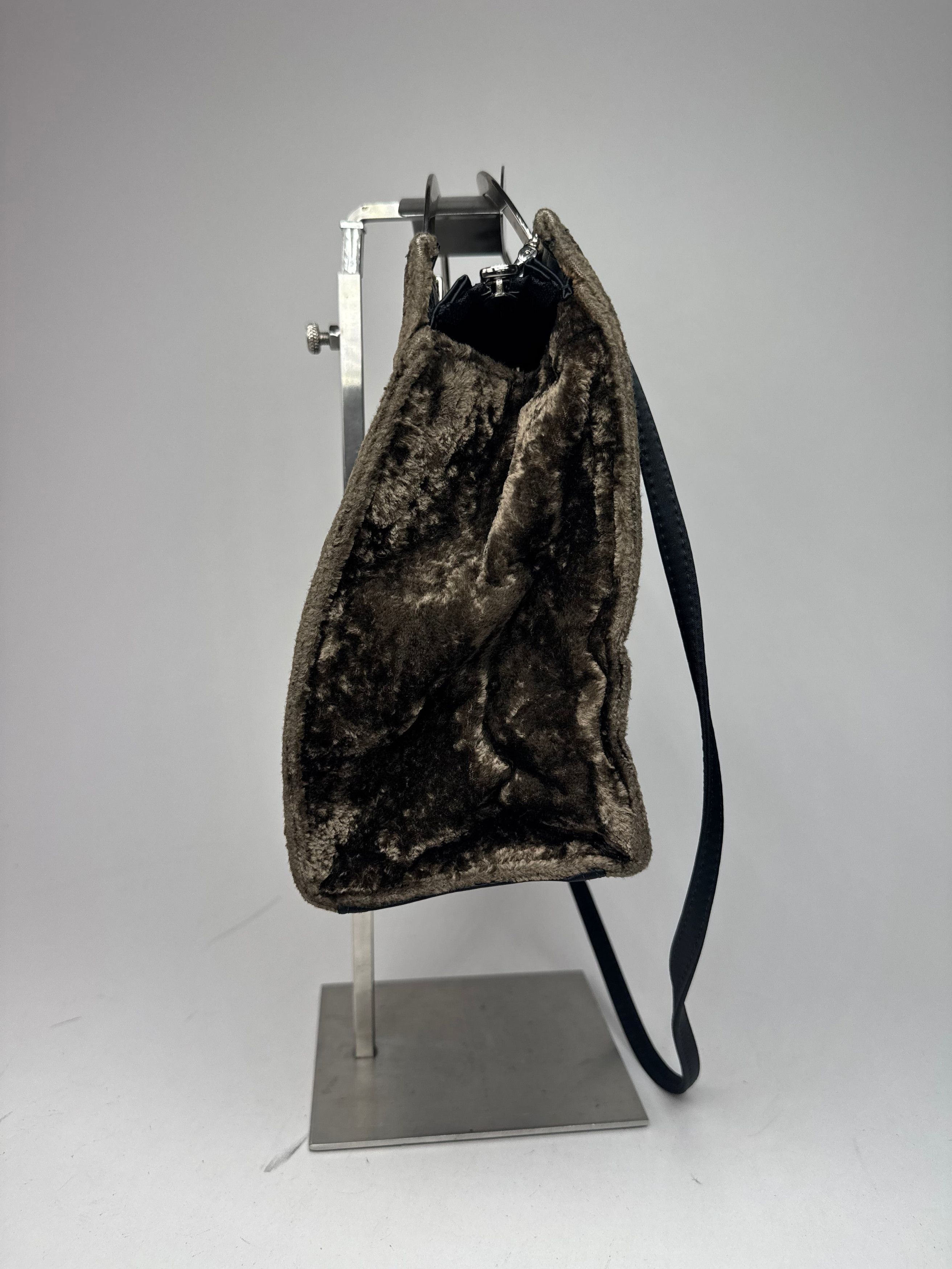Courreges Vintage 2Way Fur Leather Bag brown Size ONE SIZE - 7 Thumbnail
