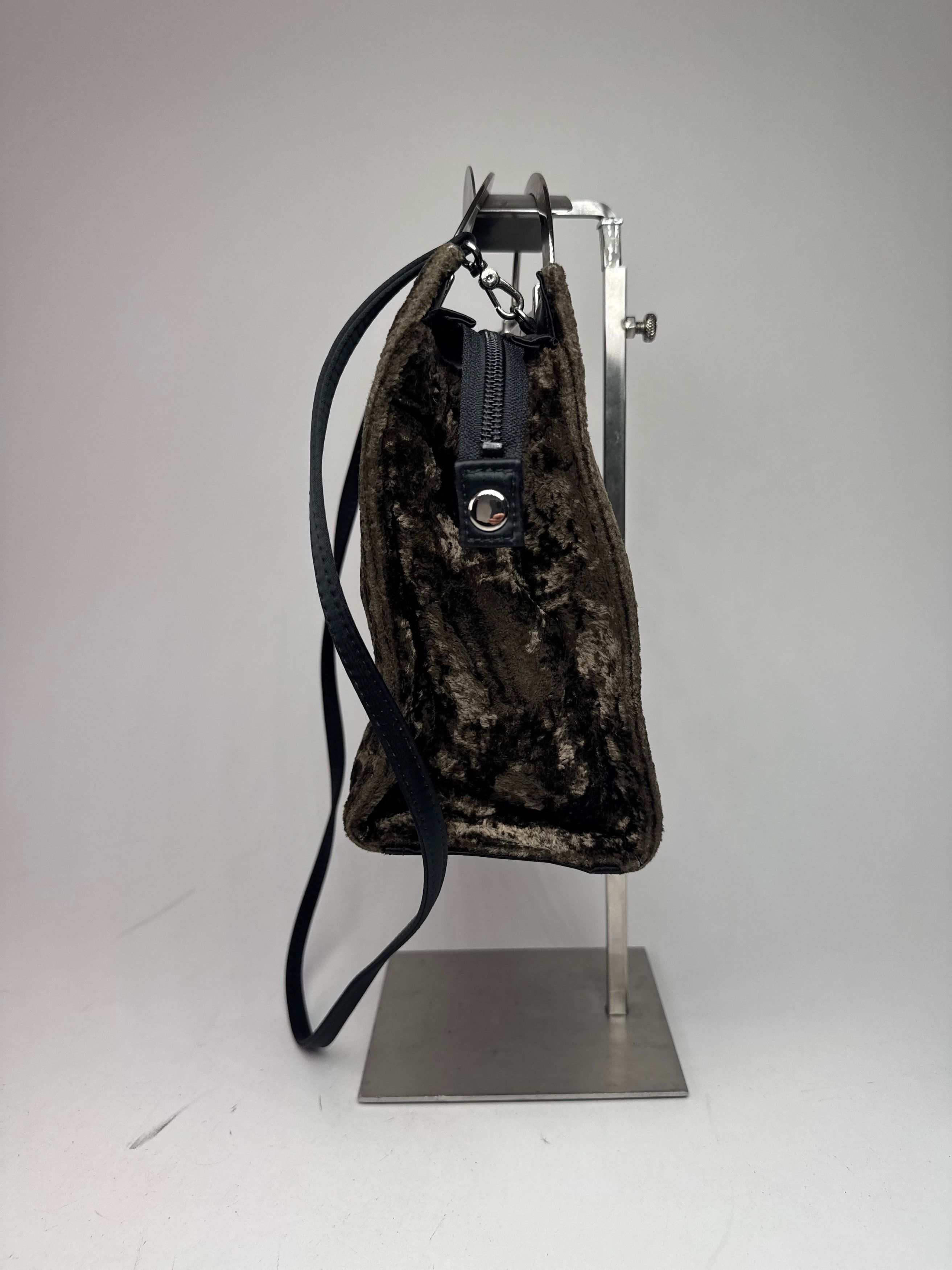 Courreges Vintage 2Way Fur Leather Bag brown Size ONE SIZE - 9 Thumbnail