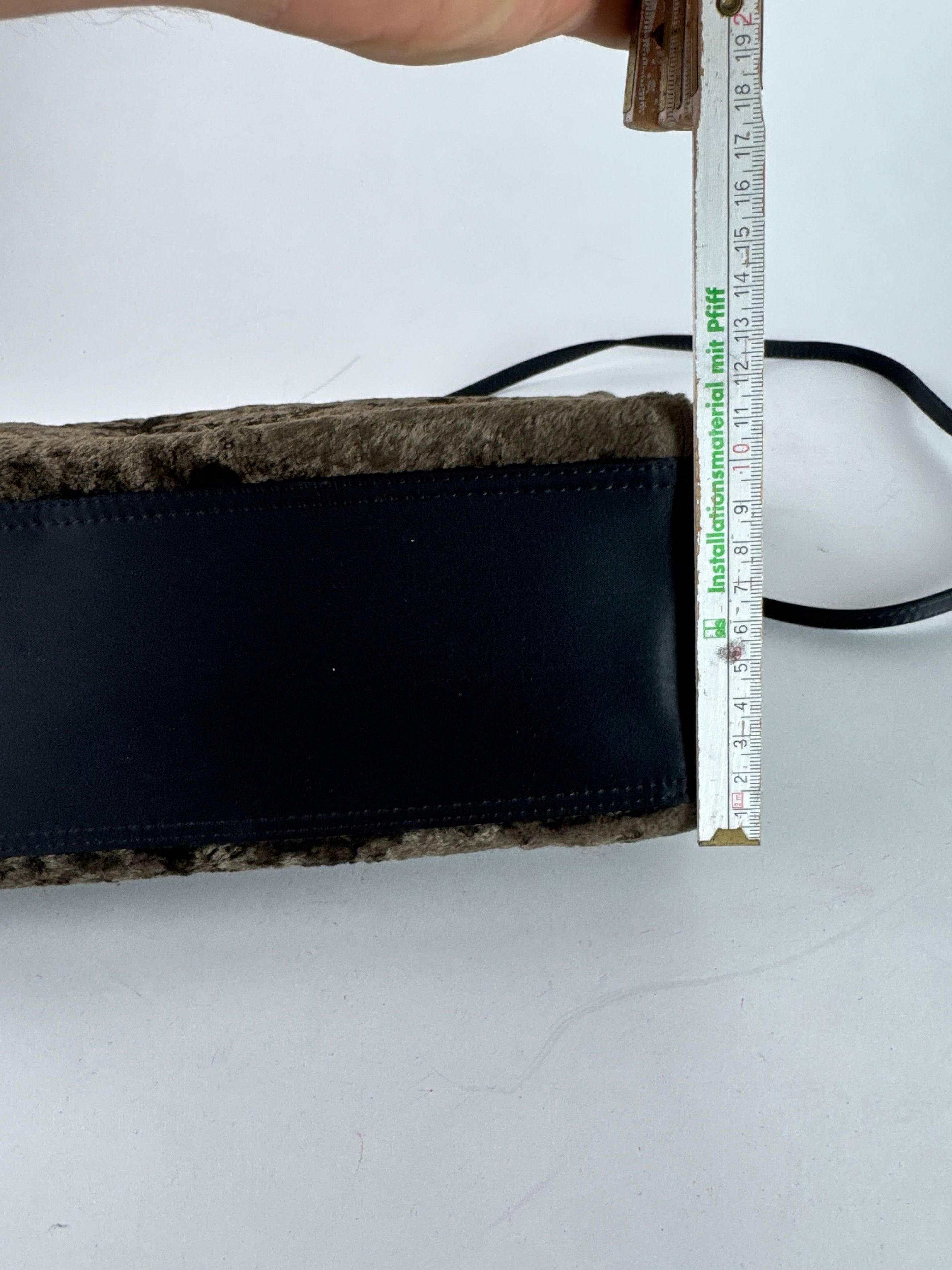 Courreges Vintage 2Way Fur Leather Bag brown Size ONE SIZE - 15 Thumbnail