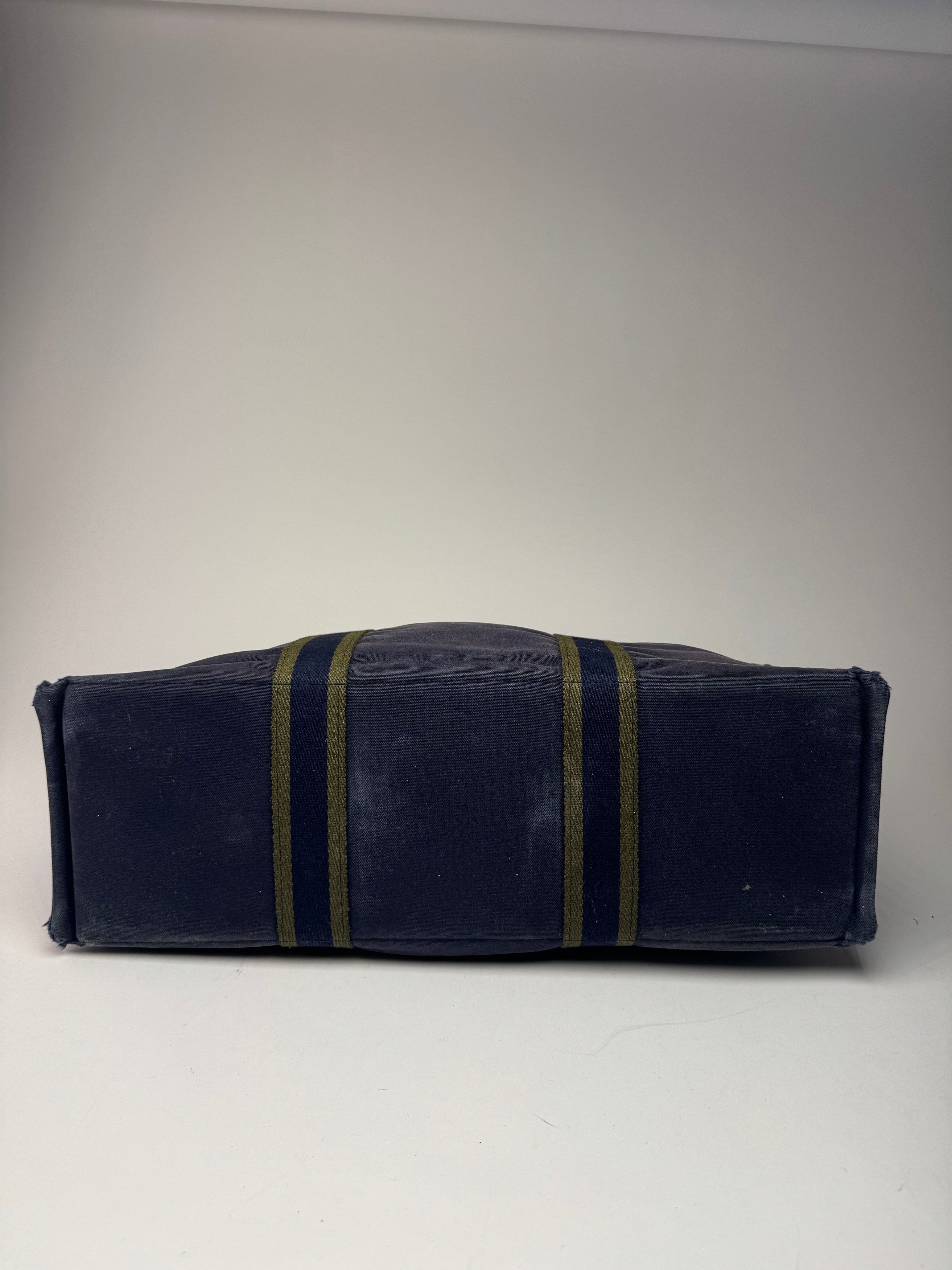 Other Vintage Hermes Cotton Tote Bag Navy Size ONE SIZE - 12 Thumbnail