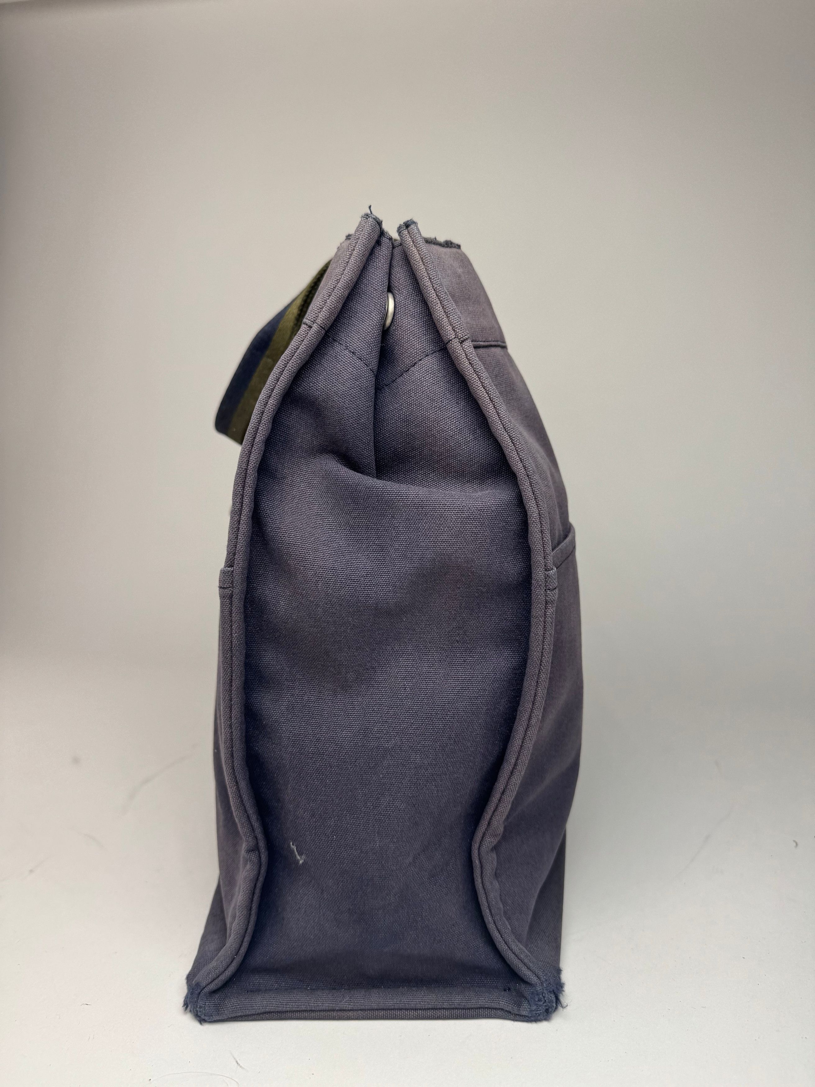 Other Vintage Hermes Cotton Tote Bag Navy Size ONE SIZE - 8 Thumbnail