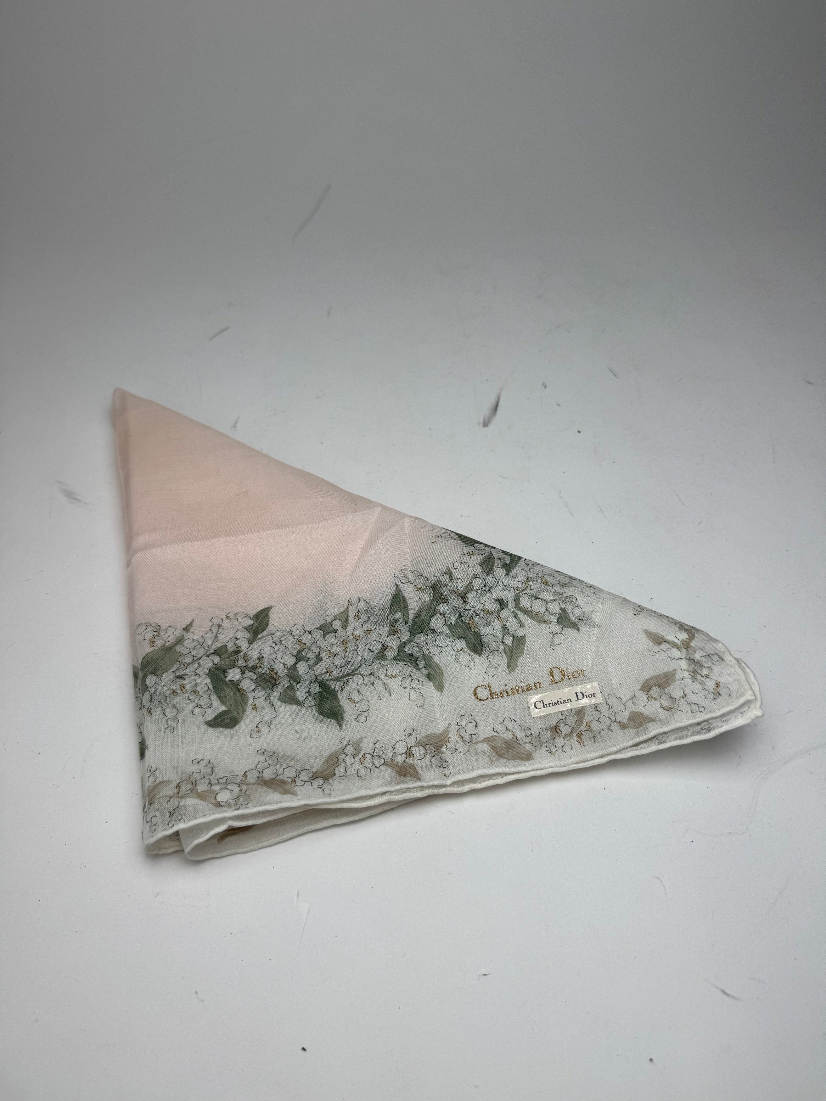 Dior Vintage Scarf White green Size ONE SIZE - 10 Thumbnail