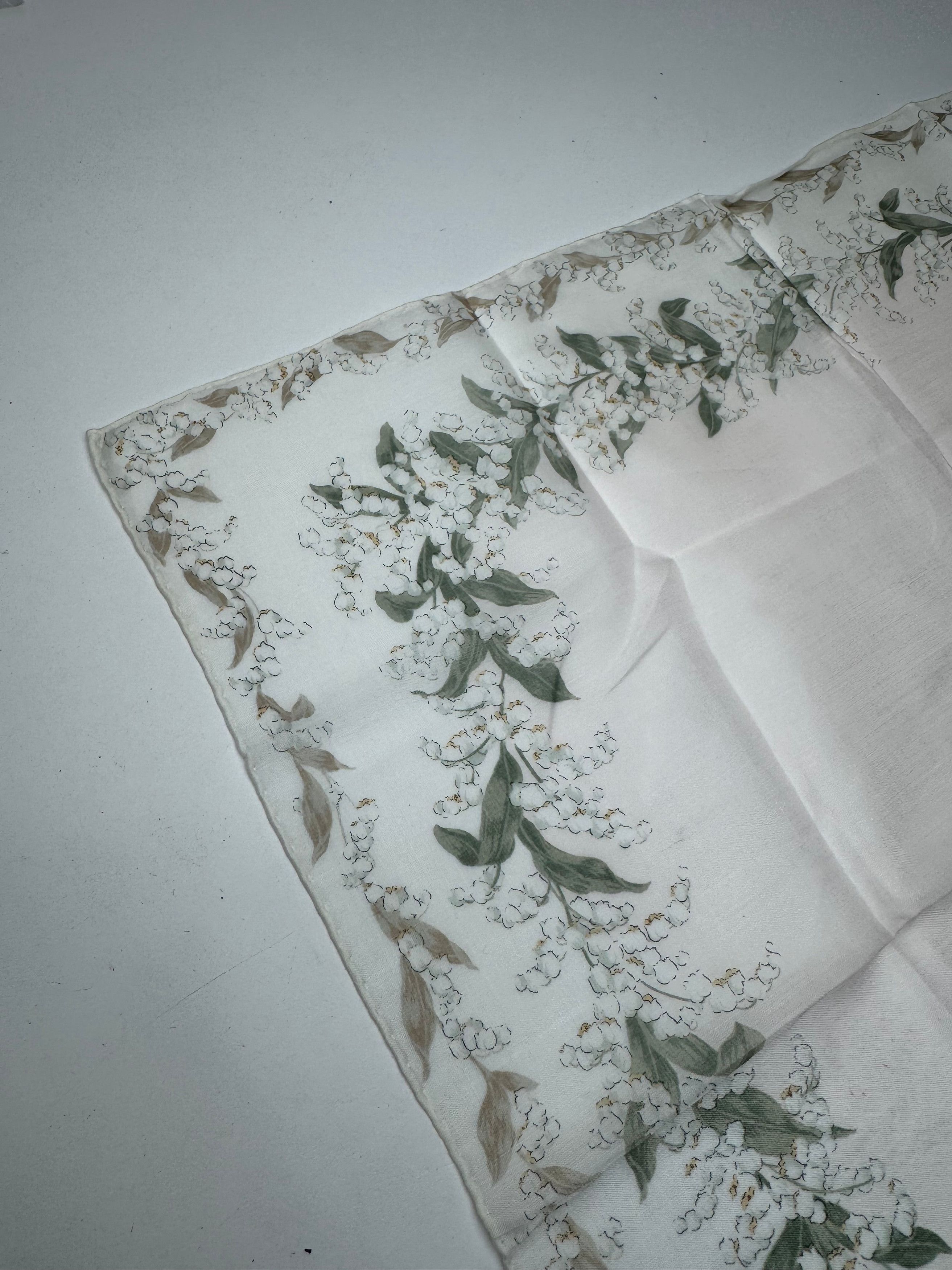 Dior Vintage Scarf White green Size ONE SIZE - 6 Thumbnail