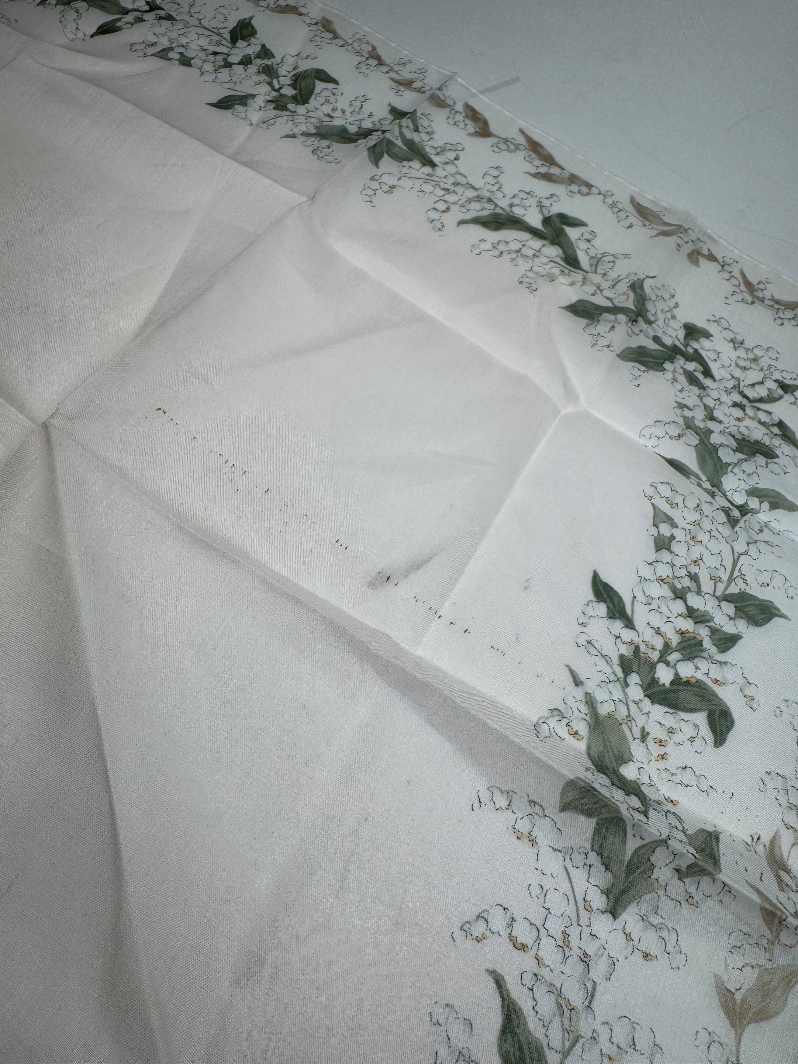 Dior Vintage Scarf White green Size ONE SIZE - 3 Thumbnail