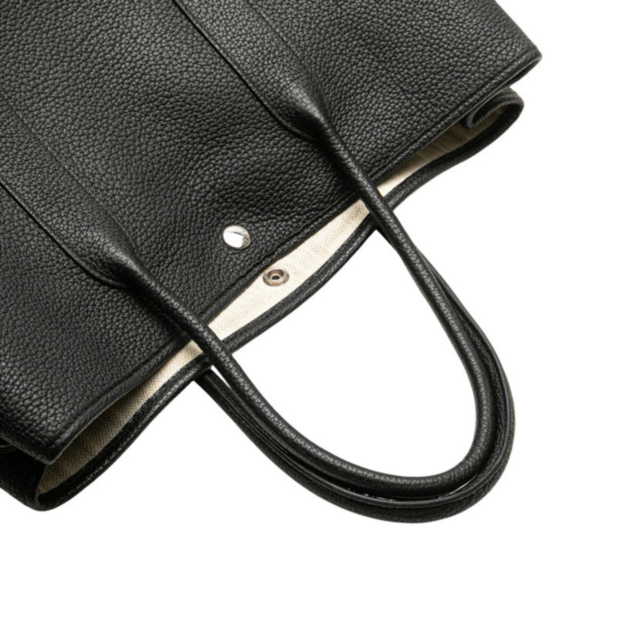 Hermes Hermès Garden Party PM Tote Bag, Black with Silver Hardware and Negonda, Women's, HERMES Size ONE SIZE - 5 Thumbnail