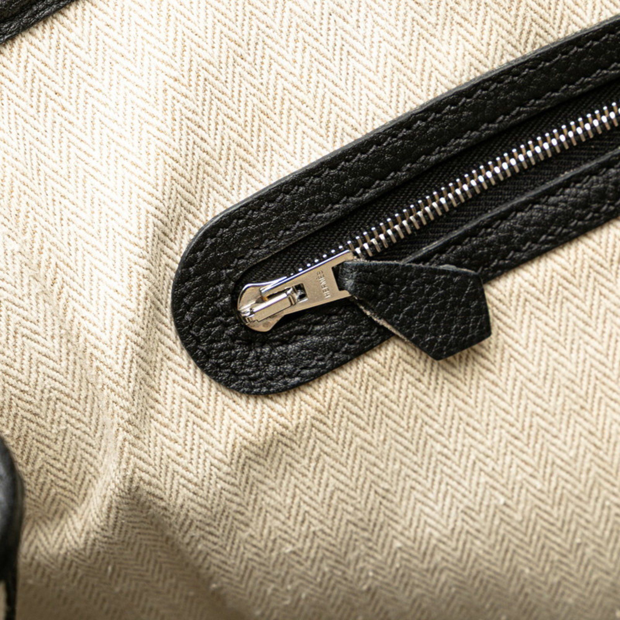 Hermes Hermès Garden Party PM Tote Bag, Black with Silver Hardware and Negonda, Women's, HERMES Size ONE SIZE - 7 Thumbnail