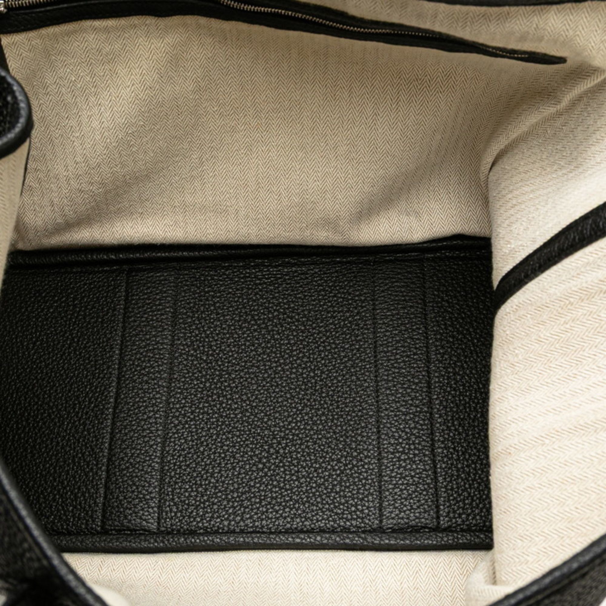 Hermes Hermès Garden Party PM Tote Bag, Black with Silver Hardware and Negonda, Women's, HERMES Size ONE SIZE - 6 Thumbnail