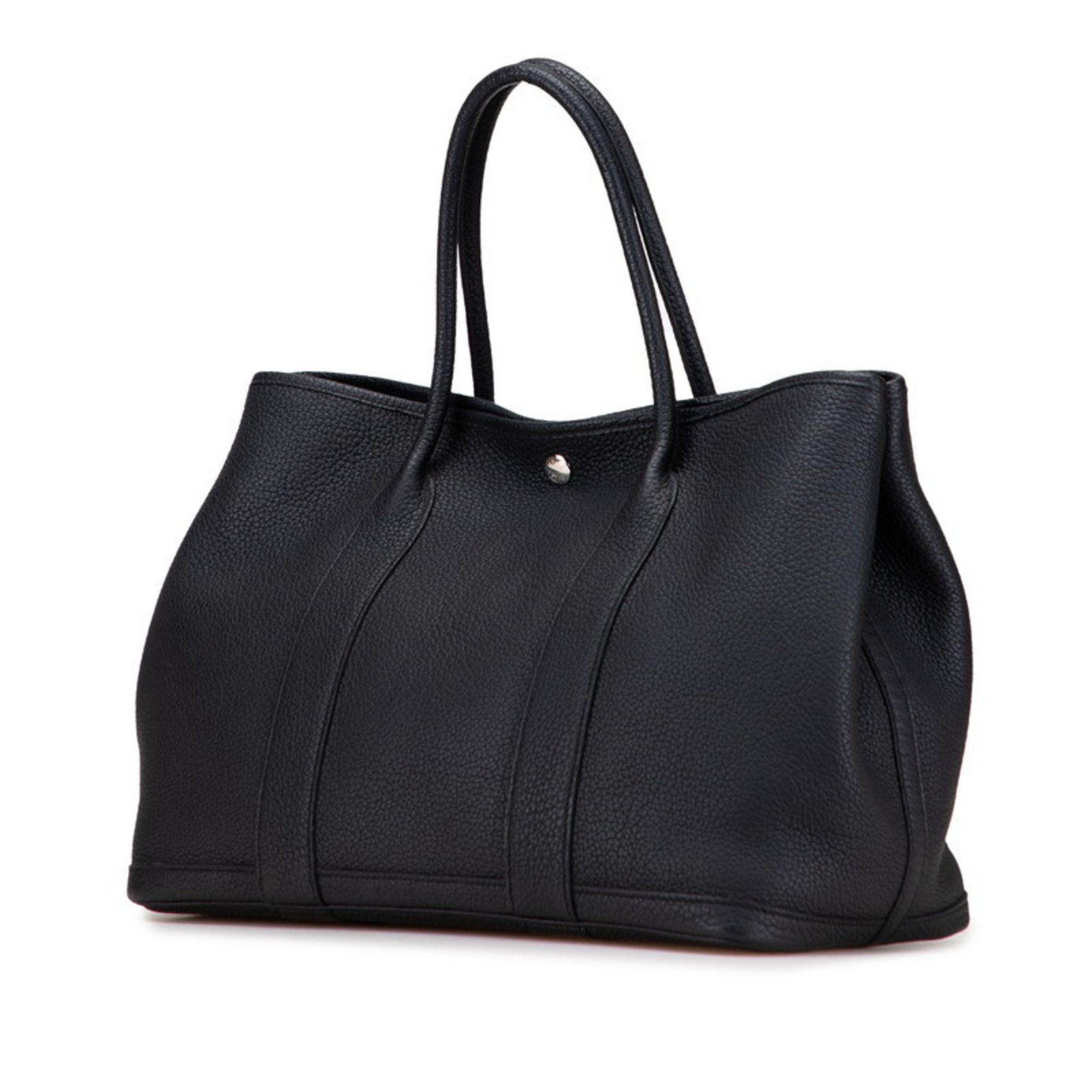 Hermes Hermès Garden Party PM Tote Bag, Black with Silver Hardware and Negonda, Women's, HERMES Size ONE SIZE - 2 Thumbnail