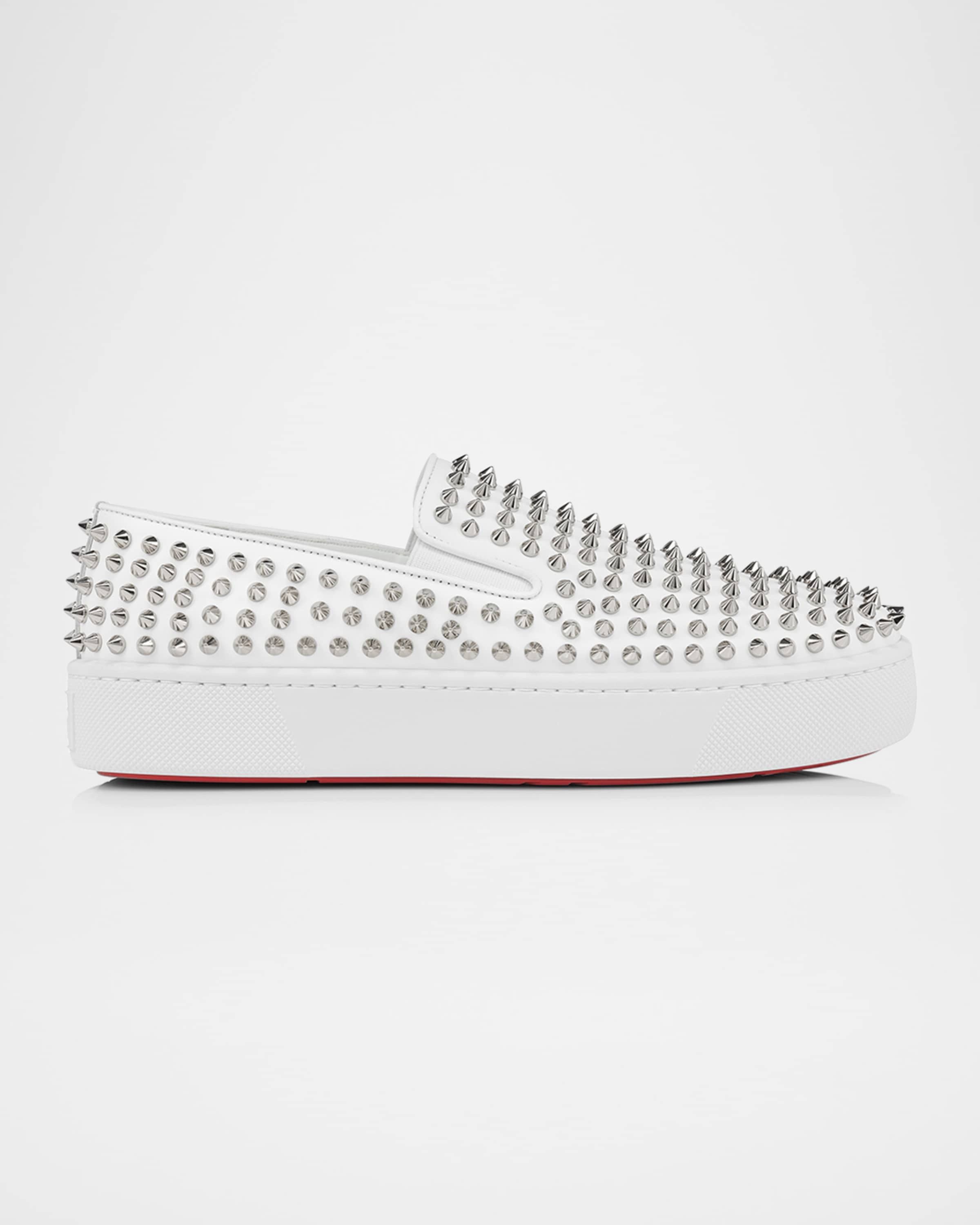 Christian Louboutin spikeboat white Size US 7 / EU 40 - 2 Thumbnail