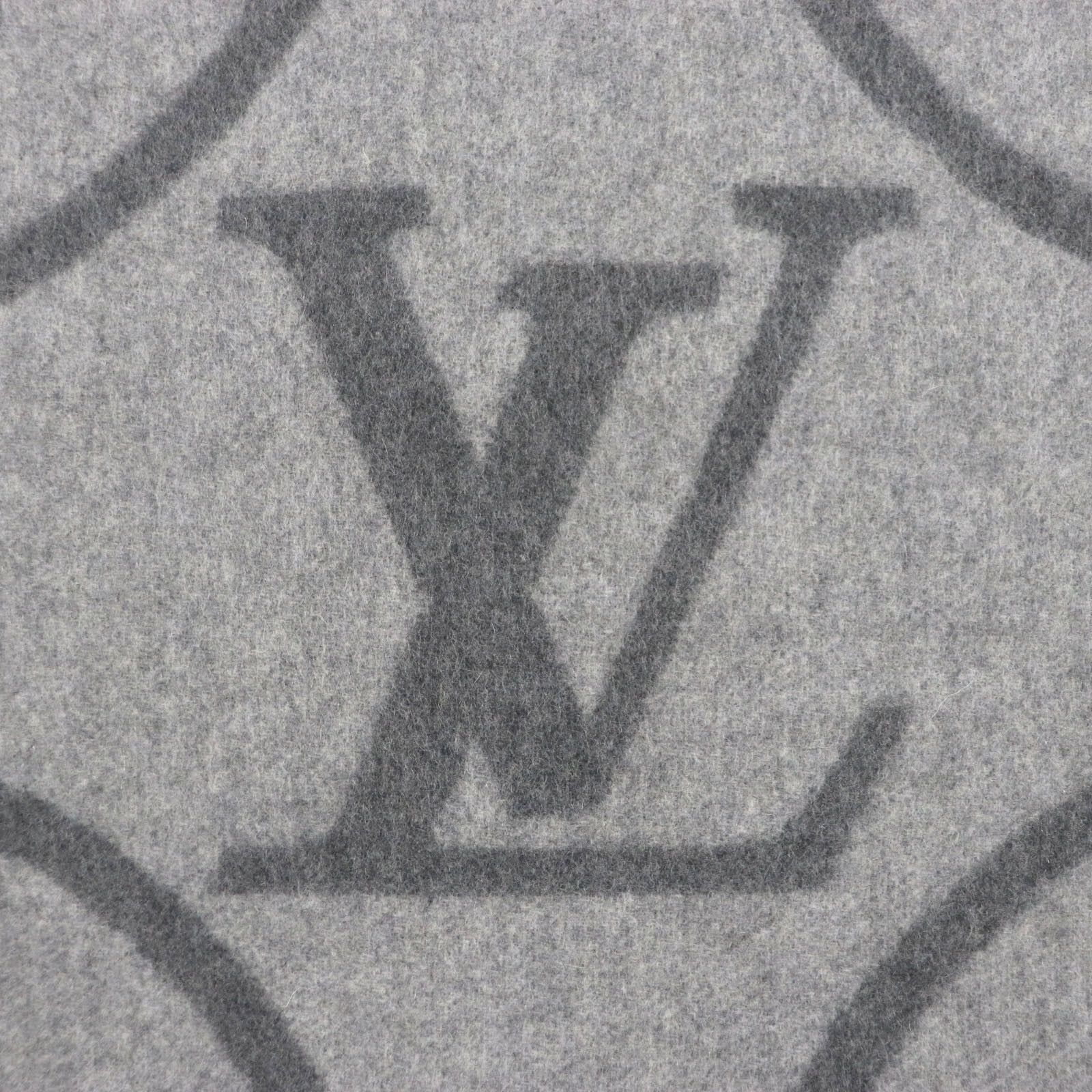 Louis Vuitton Louis Vuitton Louis Vuitton Echarpe Cashmere Scarf Natural Material Scarf R96950 DUTY FREE for USA Size ONE SIZE - 7 Thumbnail