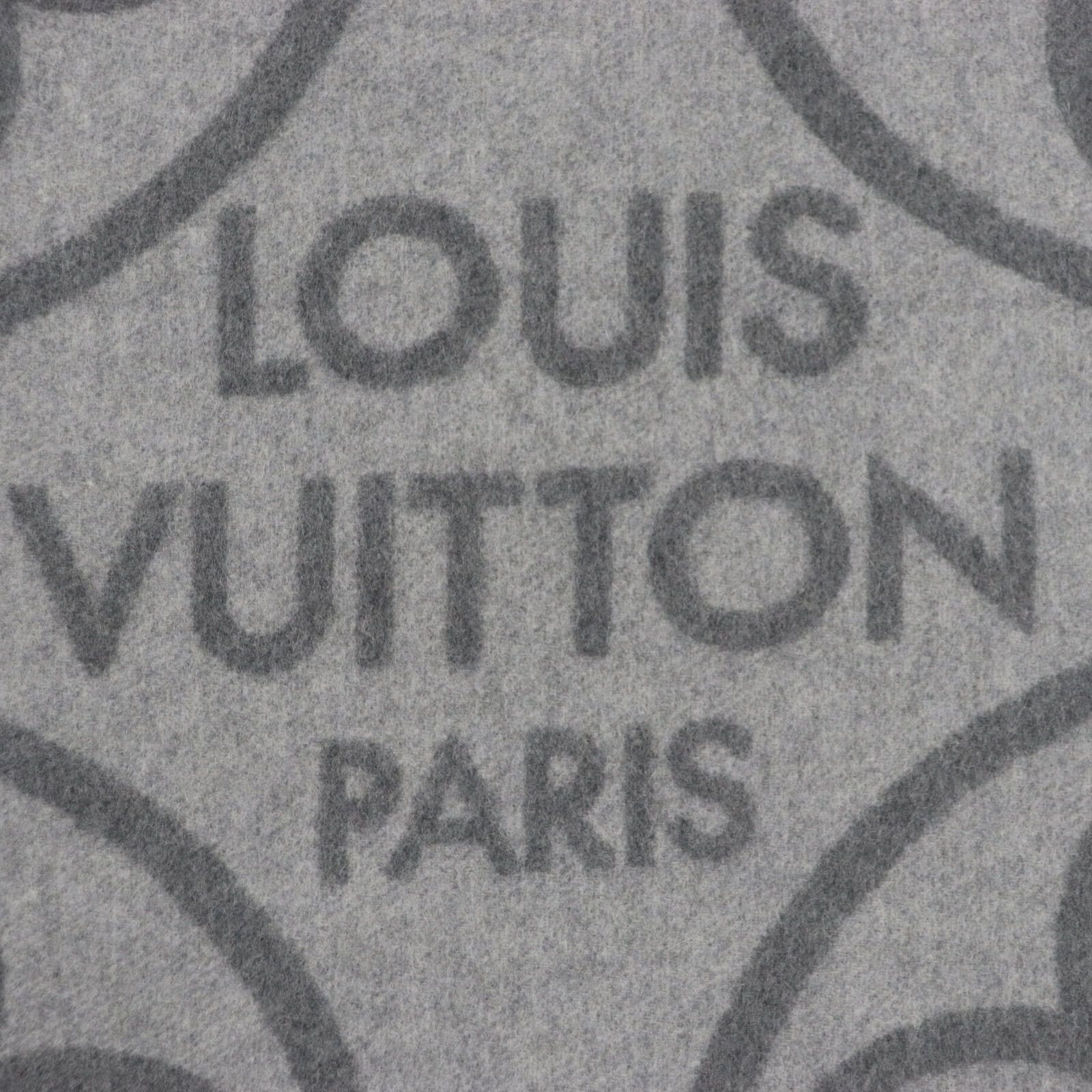 Louis Vuitton Louis Vuitton Louis Vuitton Echarpe Cashmere Scarf Natural Material Scarf R96950 DUTY FREE for USA Size ONE SIZE - 6 Thumbnail