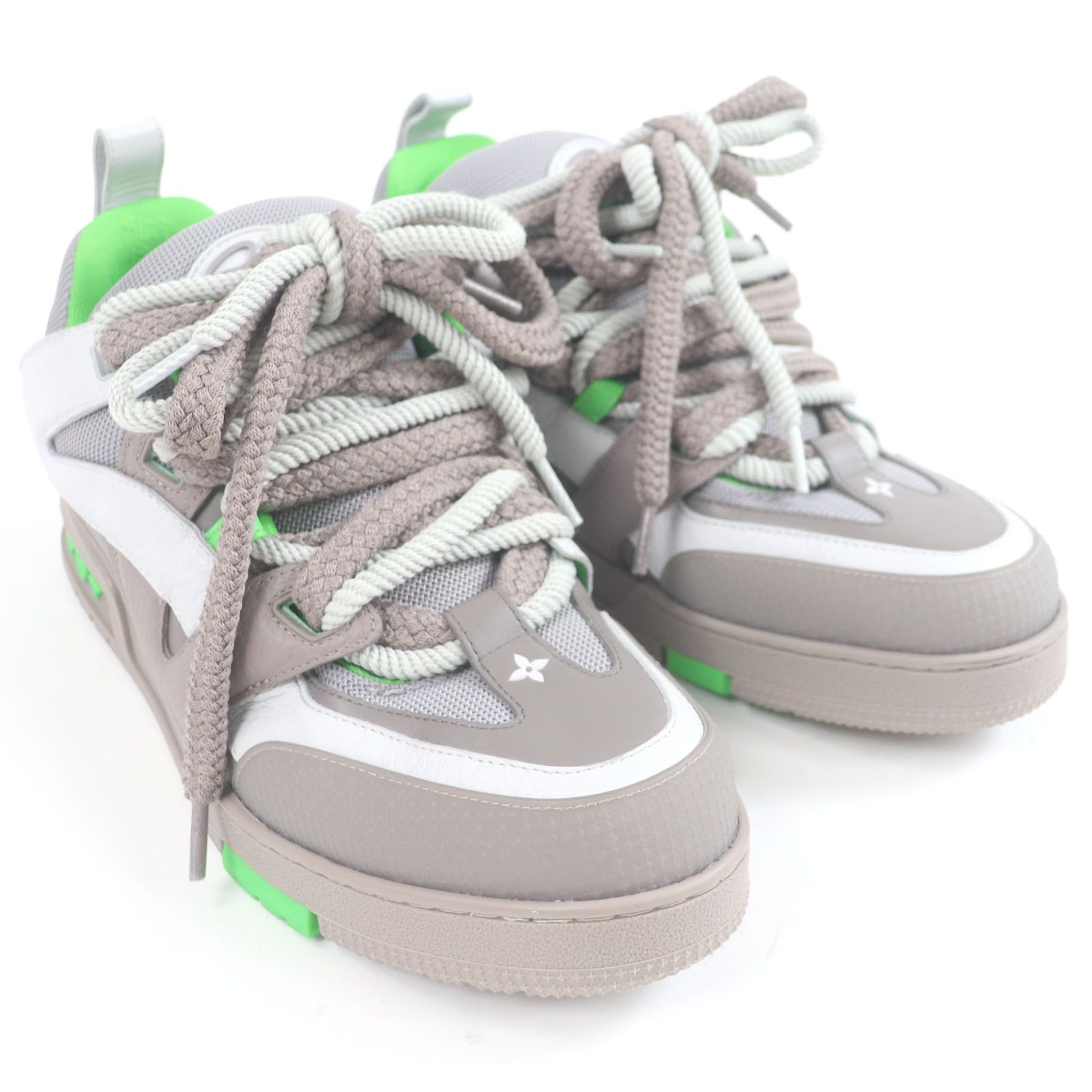 Louis Vuitton Louis Vuitton Louis Vuitton LV Skate Line Leather Sneakers Leather Shoes DUTY FREE for USA Size ONE SIZE - 3 Thumbnail