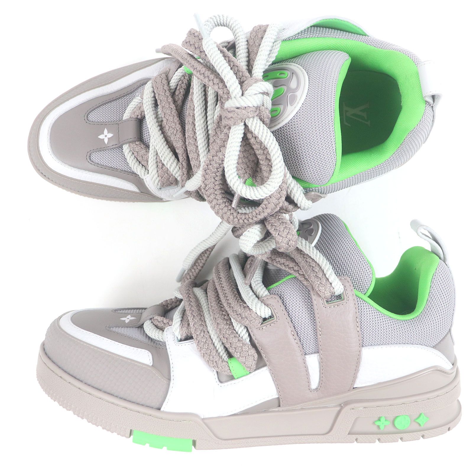Louis Vuitton Louis Vuitton Louis Vuitton LV Skate Line Leather Sneakers Leather Shoes DUTY FREE for USA Size ONE SIZE - 4 Thumbnail