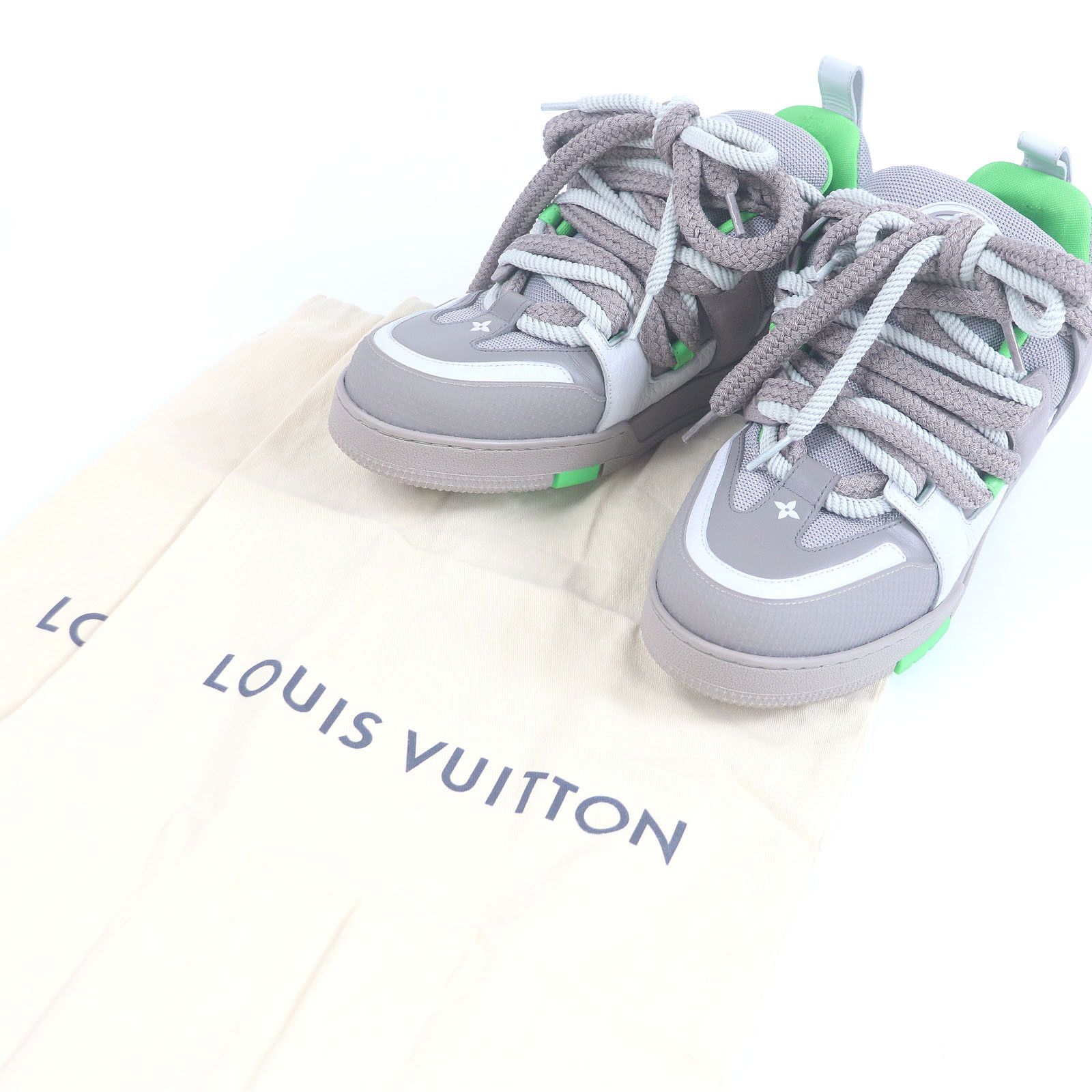 Louis Vuitton Louis Vuitton Louis Vuitton LV Skate Line Leather Sneakers Leather Shoes DUTY FREE for USA Size ONE SIZE - 2 Thumbnail