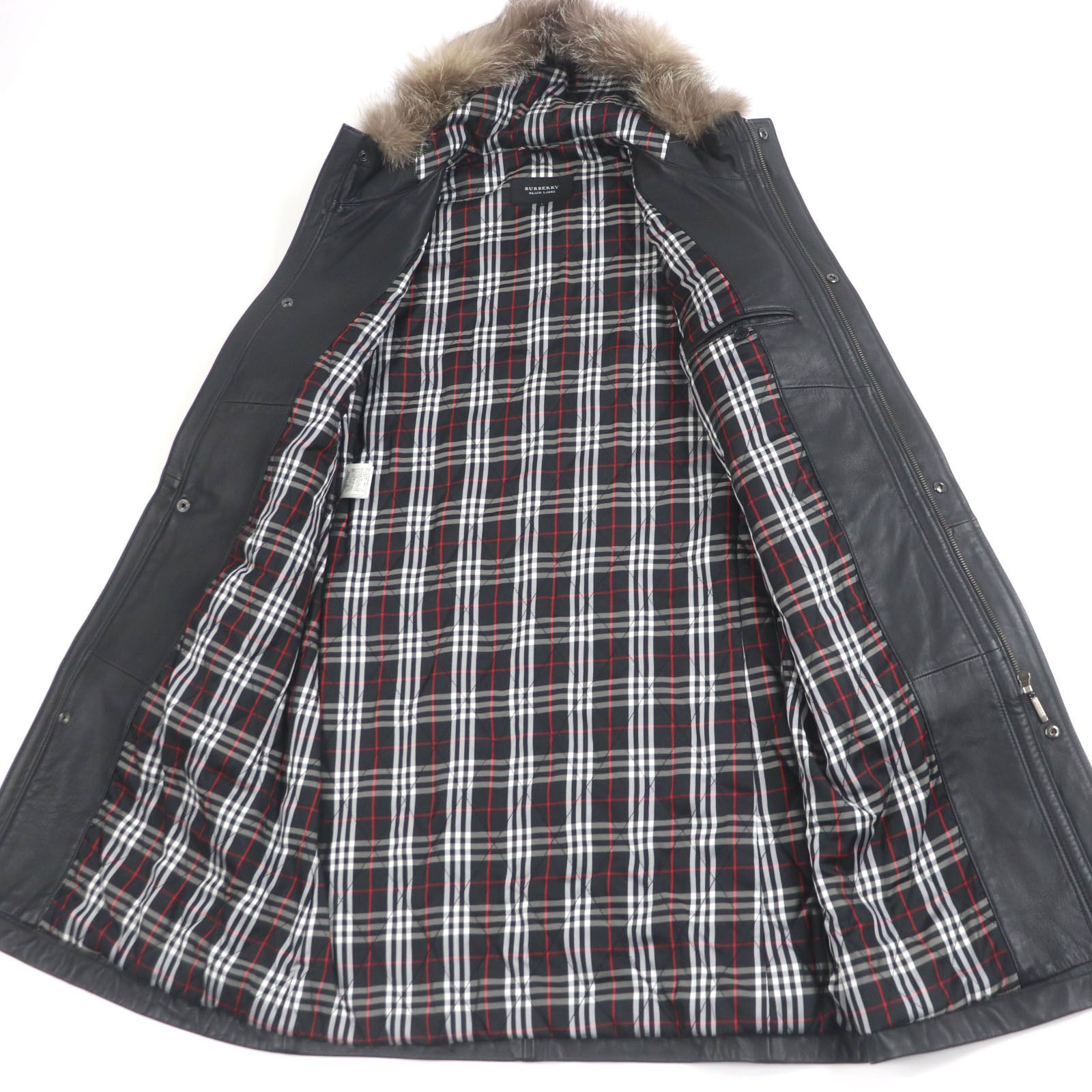 Burberry Burberry Burberry Black Label Sheep Leather Coat Leather Outerwear DUTY FREE for USA Size ONE SIZE - 4 Thumbnail