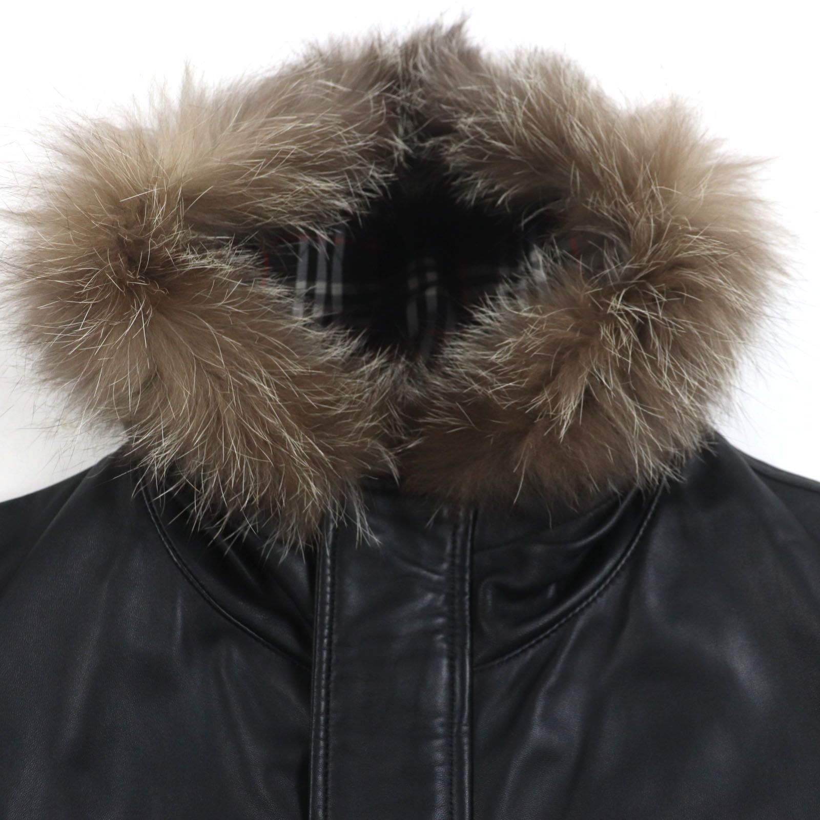 Burberry Burberry Burberry Black Label Sheep Leather Coat Leather Outerwear DUTY FREE for USA Size ONE SIZE - 2 Thumbnail