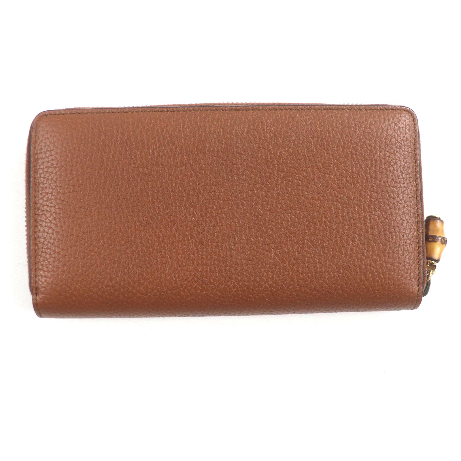 Gucci Gucci Gucci Bamboo Leather Wallet Leather Short Wallet 739499 DUTY FREE for USA Size ONE SIZE - 3 Thumbnail