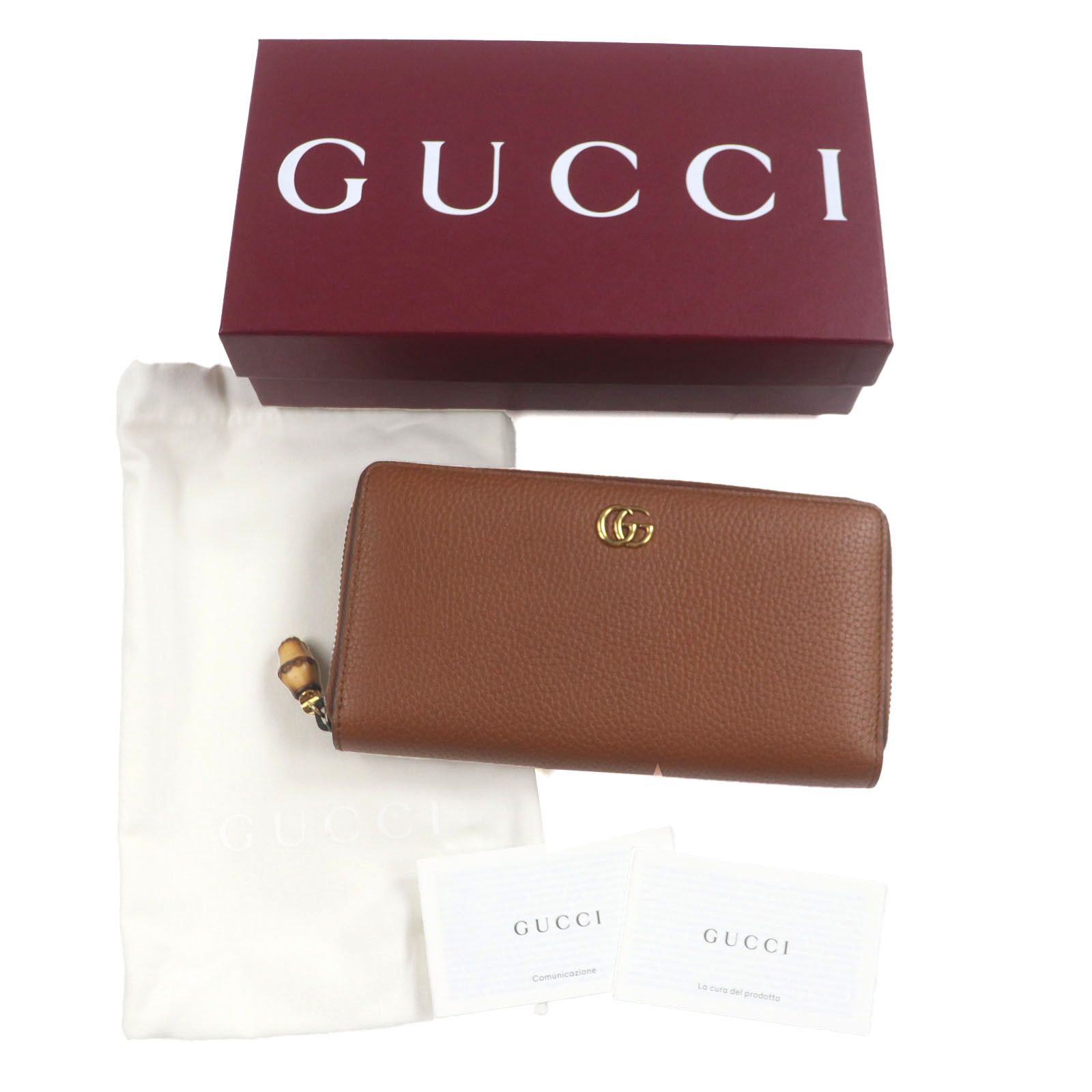 Gucci Gucci Gucci Bamboo Leather Wallet Leather Short Wallet 739499 DUTY FREE for USA Size ONE SIZE - 2 Thumbnail