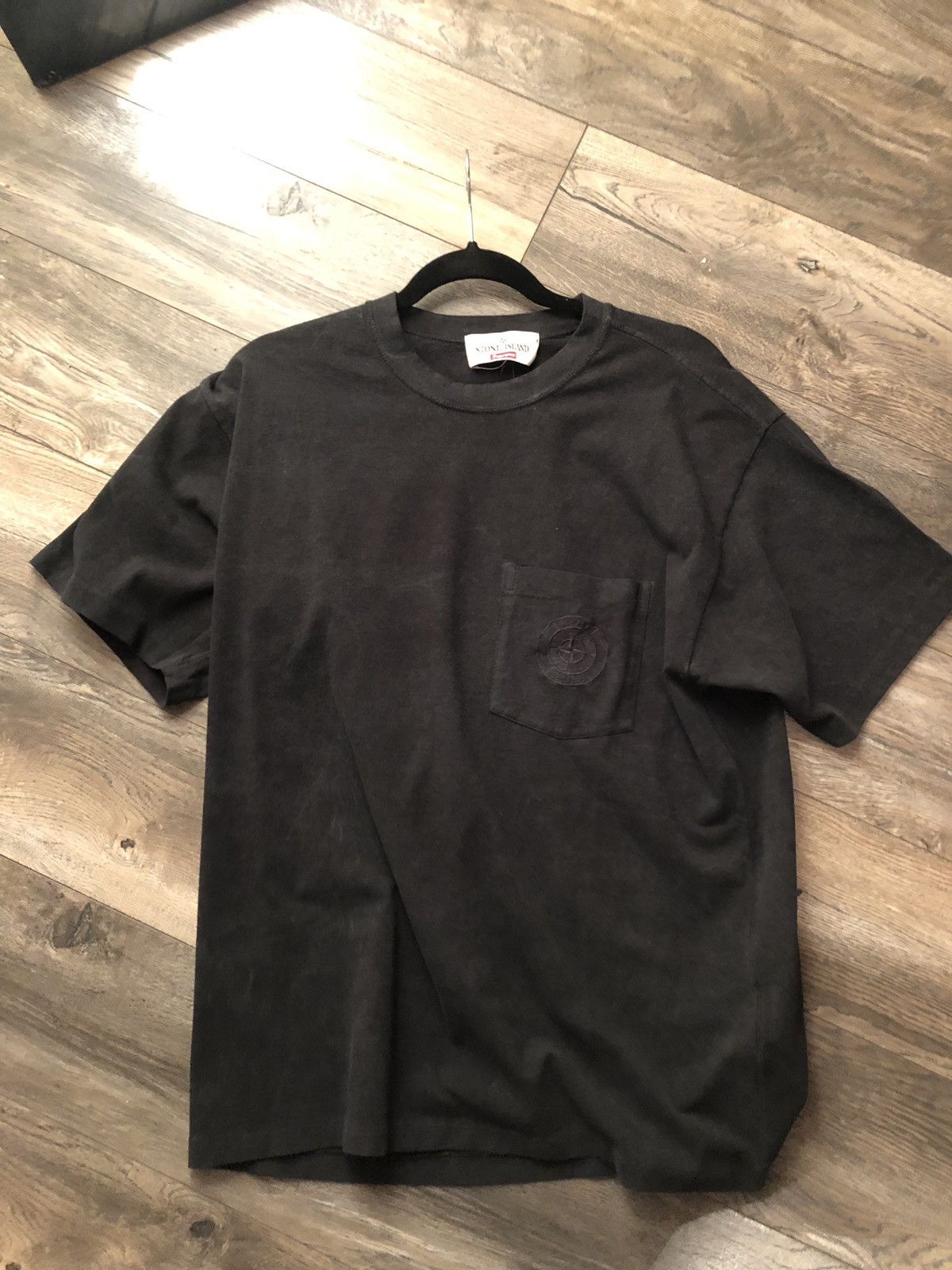 M Supreme Stone Island  Pocket Tee black