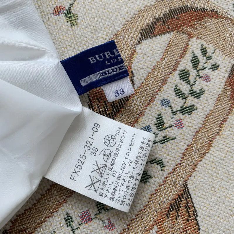 Burberry Burberry White Cotton Plaid Skirt Size 24" / US 00 / IT 34 - 5 Thumbnail