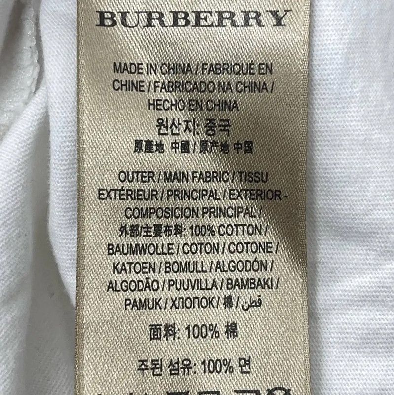 Burberry Burberry White Women's T-Shirt with Logo Size M / US 6-8 / IT 42-44 - 4 Thumbnail
