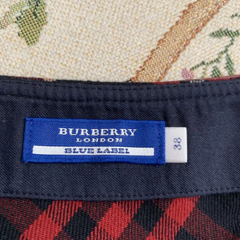 Burberry Burberry Red Cotton Plaid Women’s Skirt Size 27" / US 4 / IT 40 - 5 Thumbnail
