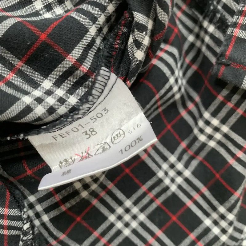 Burberry Burberry Black Check Long Sleeve Shirt for Women Size M / US 6-8 / IT 42-44 - 6 Thumbnail