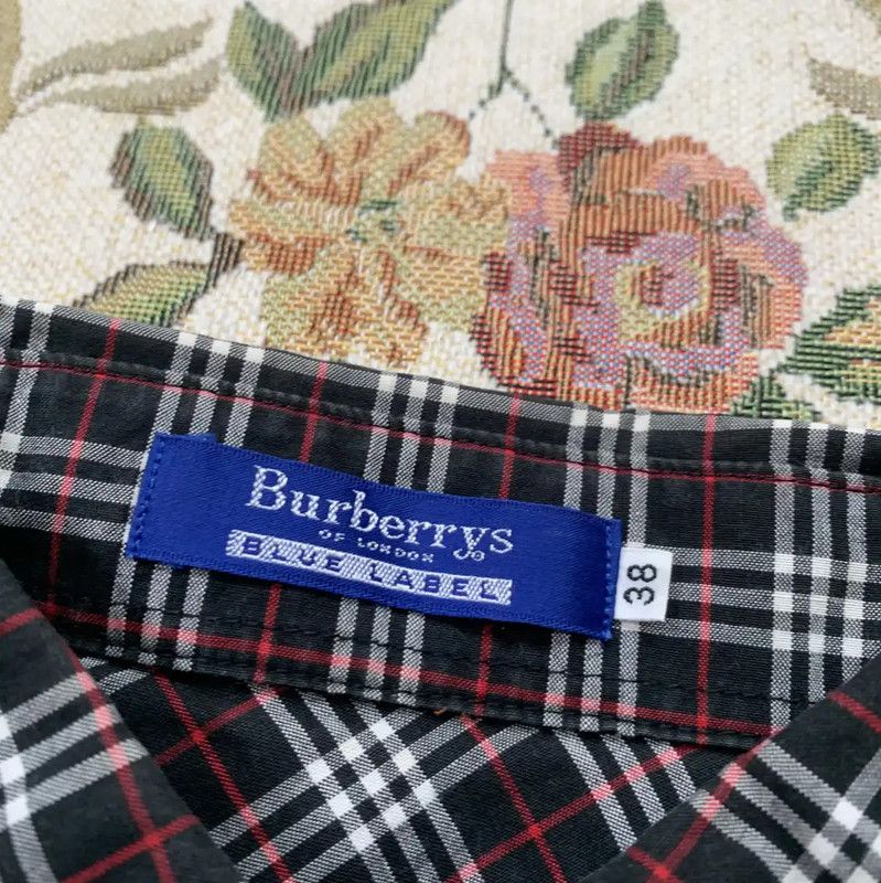 Burberry Burberry Black Check Long Sleeve Shirt for Women Size M / US 6-8 / IT 42-44 - 3 Thumbnail