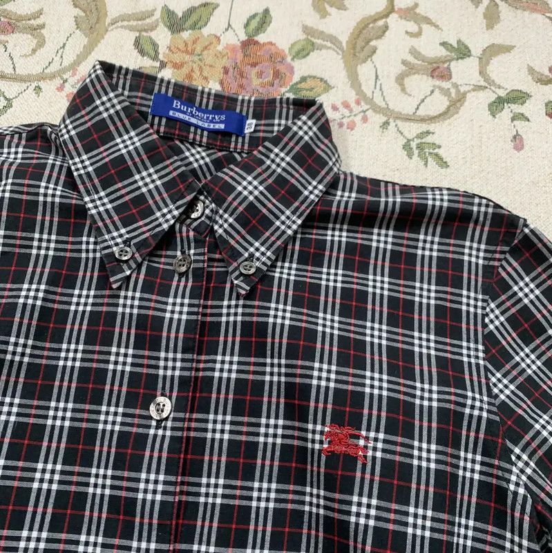 Burberry Burberry Black Check Long Sleeve Shirt for Women Size M / US 6-8 / IT 42-44 - 2 Thumbnail