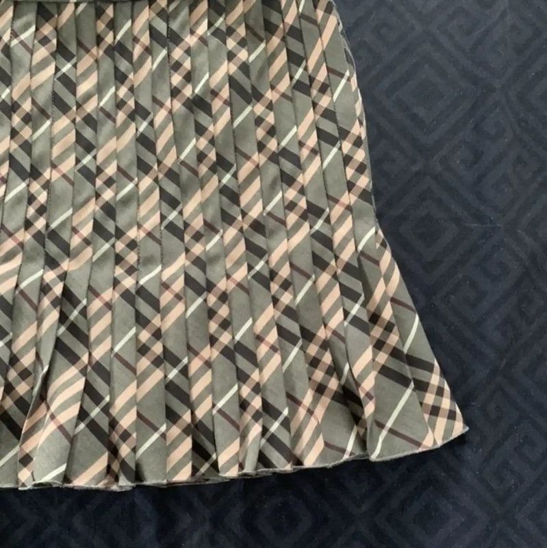 Burberry Burberry Colorblock Pleated Skirt Size 23" - 6 Thumbnail