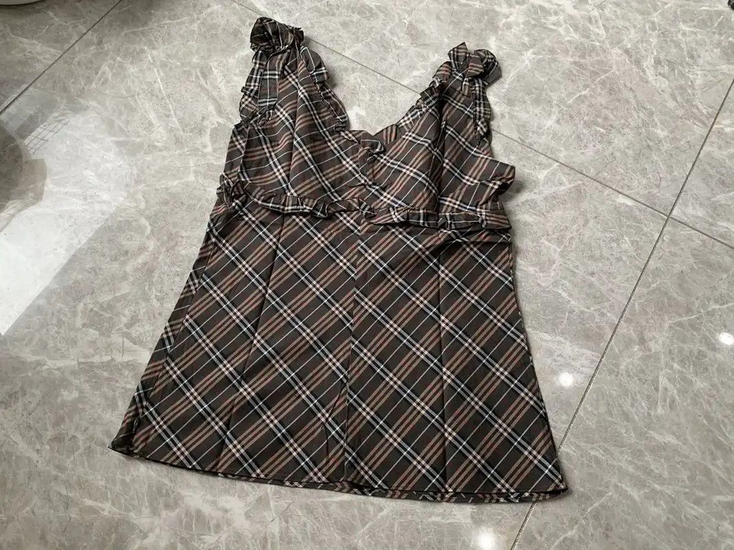 Burberry Burberry Color Block Cotton Check T-Shirt Size M / US 6-8 / IT 42-44 - 2 Thumbnail